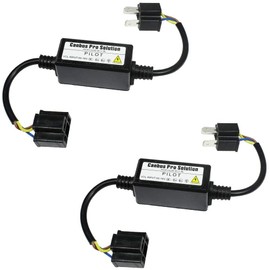 High Beam Indicator, Non-Illuminating Prevention, Lighting Circuit, Adapter, Headlight, LED, H4, Compatible with 12 V Cars, Relayless, Hi/Low, Common Type, Set of 2