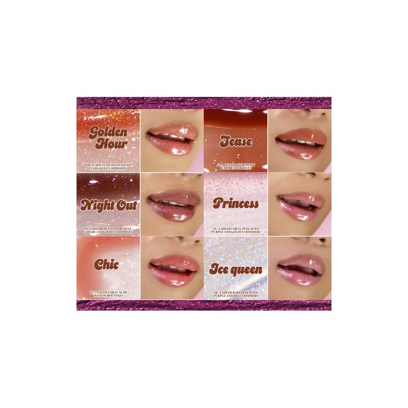 Brillo Labial Italia Deluxe Thirsty Pout 12 Tonos