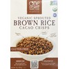 One Degree Organic Foods Sprouted Brown Rice Cacao Crisp, 10
