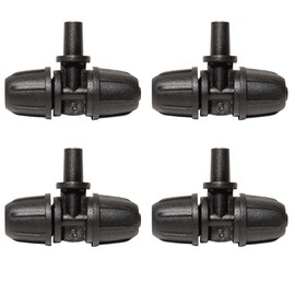 20 Piece Drip irrigation fittings Parts Coupling Outlet Kit 1/4 Inch Barb Lock Connectors For Drip Tape Garden Flower Pot Greenhouse Lawn