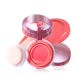 BLUE LOVE Liquid Cushion Blush - Cheek Tint, Contour (02 Peach Pink)