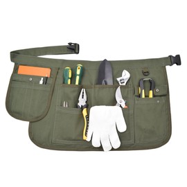Nanxson Tool Apron Half Canvas Apron With Muti-Pockets for Home Garden Painting Crafting Woodworking CFG003