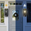 Denfeic Motion Sensor Outdoor Wall Lights, Dusk to Dawn Outdoor