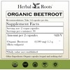 Herbal Roots Organic Beet Root Powder Capsules - 1,500mg per