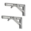 Folding Shelf Brackets - Heavy Duty Stainless Steel Collapsible Shelf