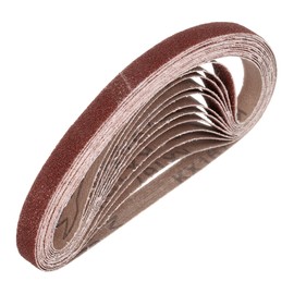 HARFINGTON 1/2 x 18 Inch Sanding Belts, 15 Pcs 80 Grits Aluminum Oxide Abrasive Belt Sander File Belt for Woodworking, Metal Polishing, Knife Sharpener