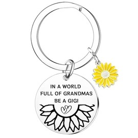 Nfyxcaz Gigi Keyring Nana Gifts Grandma Gifts Jewelry Mother's Day Gifts For Gigi Christmas Birthday Gifts For Gigi From Grandson Granddaughter