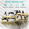 YASONIC Corner Shower Caddy, 3-Pack Adhesive Bathroom Caddy with Soap