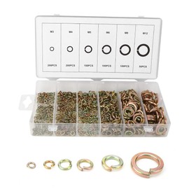 800 Piece Spring Ring Assortment for M3/M4/M5/M6/M7/M8 Spring Steel Pin Washers for the Machine Industry