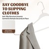 10 Pack Plastic Hangers, Heavy Duty Extra Wide Shoulders White