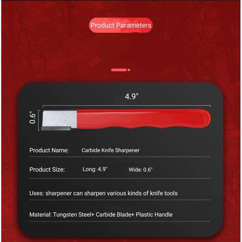 RYFCRRZ Garden Tool Sharpener Carbide Knife Sharpener Handheld Quickly Pocket