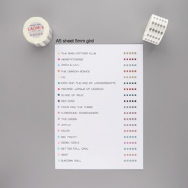 LAOMIS Japanese 5 Star, 5 Chili Pepper Spicy, 5 Heart Review Rating Tracker Writable Washi Tape / 25mm x 10M / Each Roll with 1000 Stickers/Pack of 3