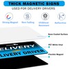 Delivery Driver Magnet for Car - 3-Pack Frequent Stops Removable