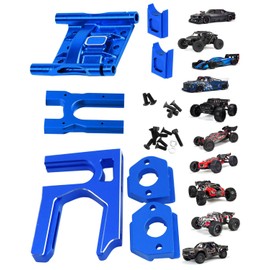 RCMYou Aluminum Center Diff Mount/Differential Cover Mount/Sliding Motor Mount Upgrades Part for ARRMA 1/8 Typhon/Kraton/Notorious/Outcast/Talion 6S BLX,1/7 Mojave 6S BLX/Limitless,Navy Blue