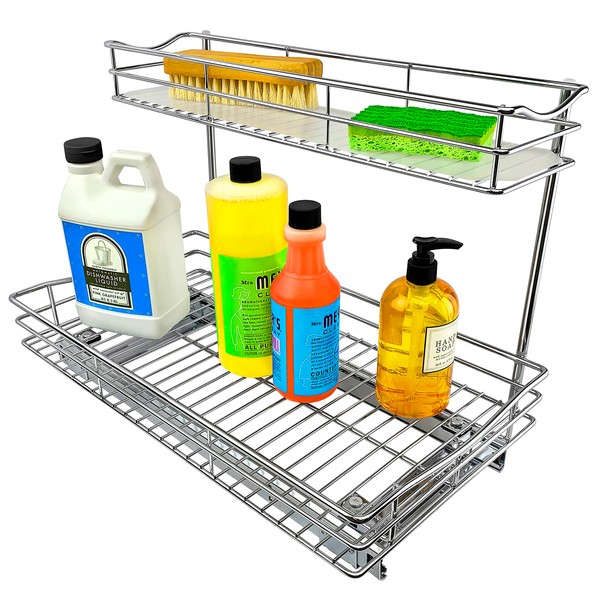 LYNK PROFESSIONAL® Pull Out Under Sink Kitchen Cabinet Organizer -