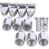 Amarine Made 12Pcs 316 Stainless Steel 3 Bow Boat Bimini