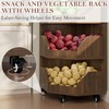 4-Tier Corner Fruit and Vegetable Storage Rack Snack Rack