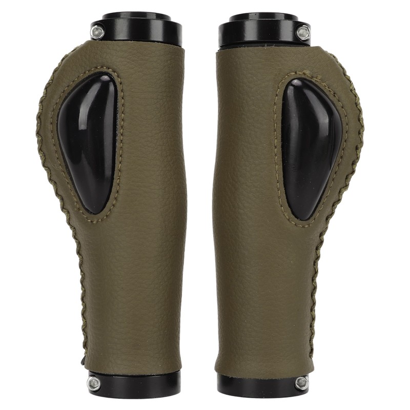 Artificial Leather Bicycle Grips Liquid Silicone Palm Pad Shock Absorption