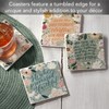Thirstystone Lovely Scriptures 4-Pack Tumbled Tile Stone Coasters Manufactured in