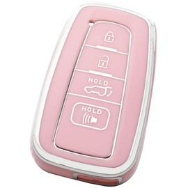 WTSHOPME Key Fob Cover Fit for Toyota Rav4 Highlander Corolla Camry