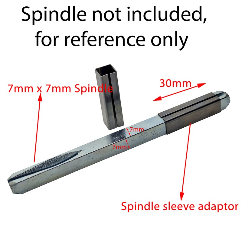 7m to 8mm Door Handle Spindle Sleeve Shims Converts Metal