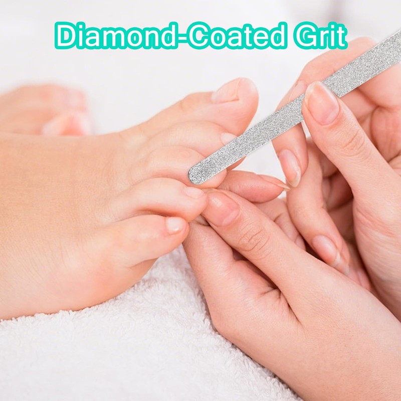 4 PCS Diamond Nail File Double Sided Fingernail Files