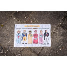 Alison Gardiner - Jane Austen Characters and Books 100% Cotton Tea Towel/Dish Cloth Kitchen Towel - Made in England