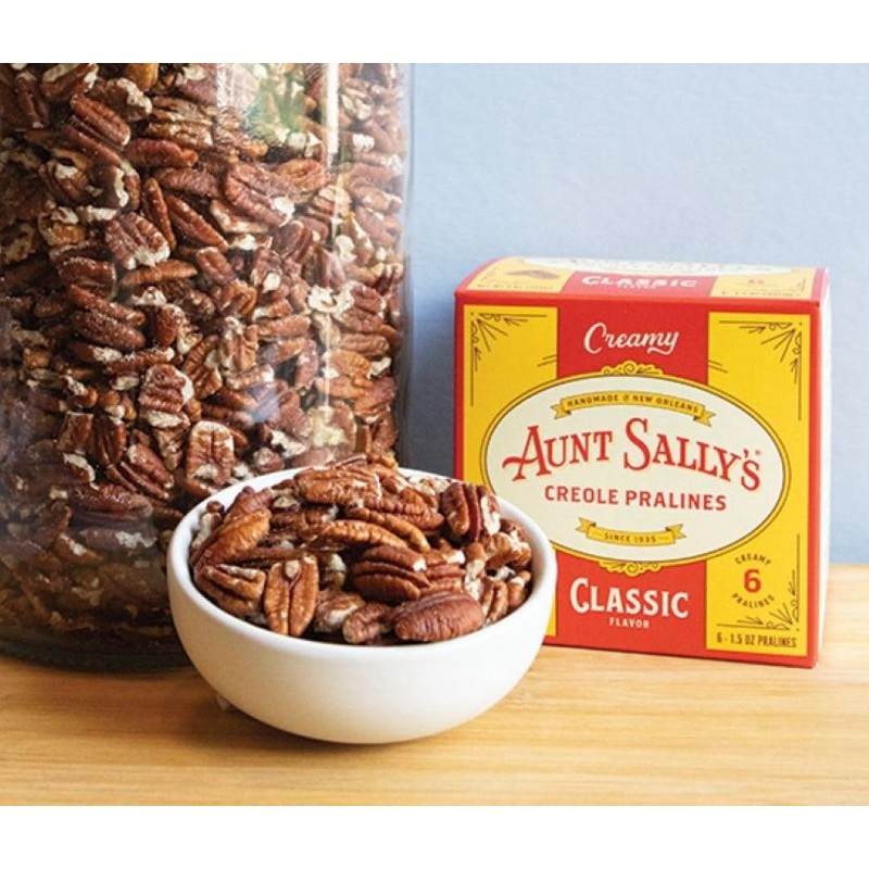 Aunt Sally's Creamy Classic Pralines- 6 count box- New Orleans