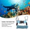 Spring Coiled Diving Hook Stainless Steel Double End Snap Clip