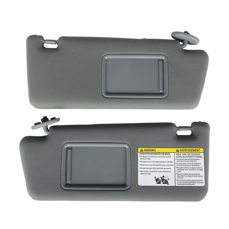 waltyotur 2 Pcs Car Sun Visor Gray Pair Left Right