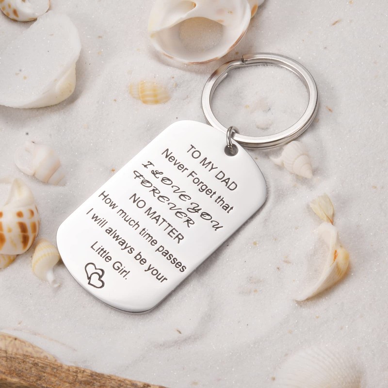 BOCHOI Dad Keyring for Stepdad Dad from Daughter Son Dad