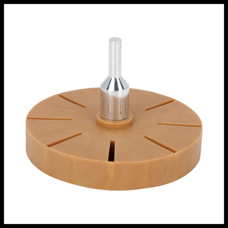 Hihaha 3.5" Car Rubber Eraser Wheel Decal Removal with Drill