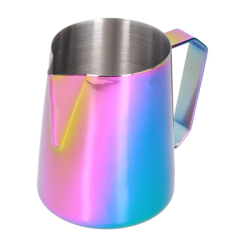 Coffee Frothing Cup Colorful 600ml Milk Frothing Pitcher 304 Stainless