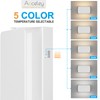 Aoceley Indoor Modern Led Aluminum Wall Sconces,18W 5CCT 3000K-6000K Dimmable