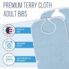 WAVE 3 Pack Adult Bibs for Eating with Catch Bib-Washable