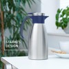 Emsa Soft Grip N4120100 Insulated Jug, 1 Litre, Stainless Steel,