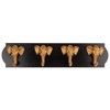 Out of the blue Golden Elephant Coat Rack with 4