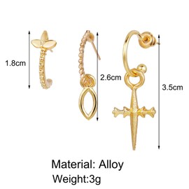 Yheakne Boho Star Moon Chain Cuff Earrings Silver Star Long Earrings Moon Ear Cuff Wrap Earrings Cartilage Helix Chain Earrings Jewellery for Women and Girls