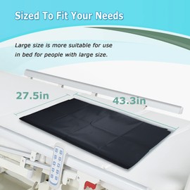 [Delete] Pipe Sliding Tarpaulin for Patient Transfer, Sliding Tarpaulin to Support the Transfer of Elderly People (27.5 x 43.3 inches (70 x 110 cm), Black)
