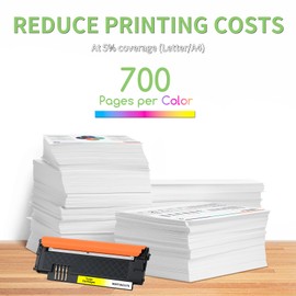 Veson 117A Toner Yellow with Chip Compatible with HP 117A Toner Yellow for Colour Laser MFP 179fwg 178nwg 178nw 179fnw 150nw 150w 178 179 W2072A (Yellow)