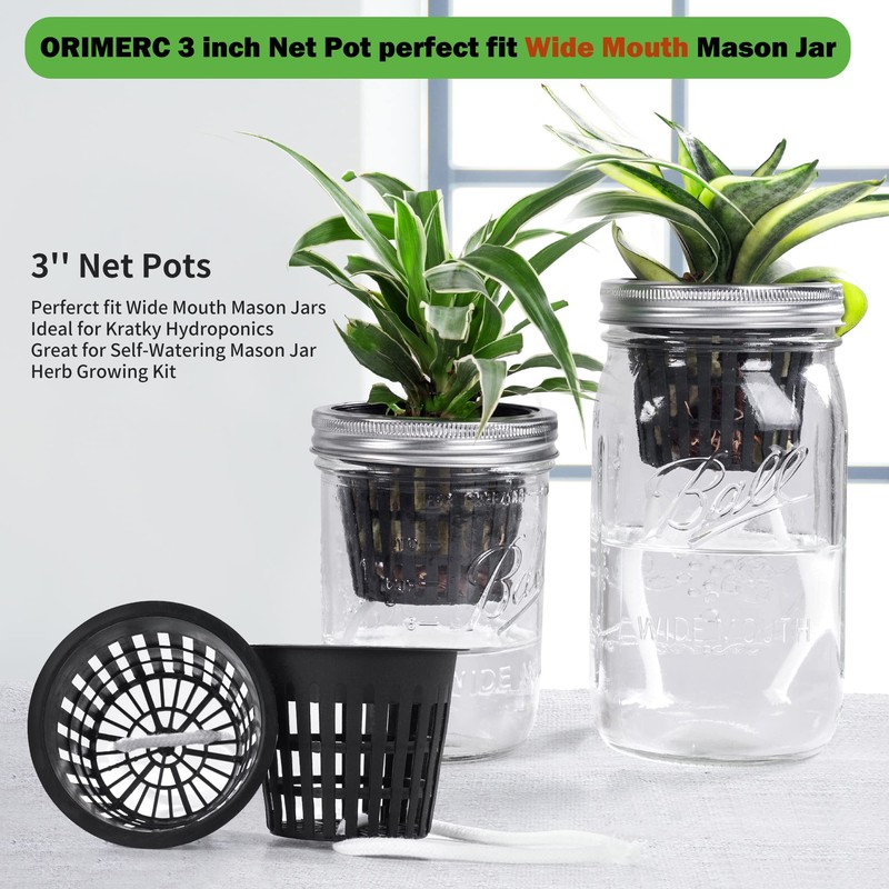 ORIMERC 25 Pack 3 inch Net Cup Pot with 25