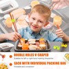 Suttmin 200 Pcs Reusable Chopsticks Helper Multicolor Training Chopsticks Hinges