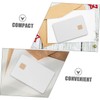 KONTONTY 12 Pack White PVC Blank Ic Cards High Capacity