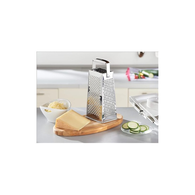 Leifheit Comfortline Four Sided Box Grater Steel Plastic White