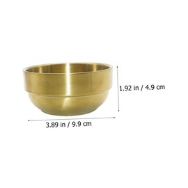 NOLITOY Men's Shaving Supply Stainless Steel Shaving Bowl Smooth Edges for Comfortable Shave