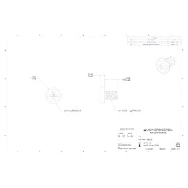 M1.0-0.25 X 1.5mm Machine Screw Stainless Steel Pan Head Phillips Drive (100 Pcs) - M10-15-M-SS-P