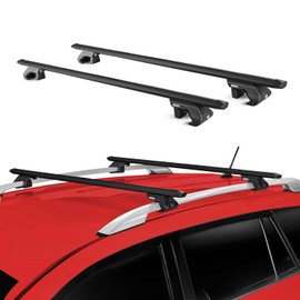OMAC Roof Rack Cross Bars Luggage Carrier for Subaru Crosstrek 2018-2024 Alu Black 2X
