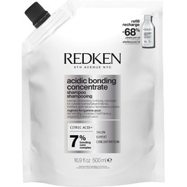Redken Acidic Bonding Concentrate Shampoo, Sulphate Free Gentle Cleanse, Strengthens Weakened Bonds And Repairs Damage, Citric Acid, For Processed Hair, 500ml Refill | Strengthens Weakened Bonds And Repairs Damage, Citric Acid, For Processed Hair,