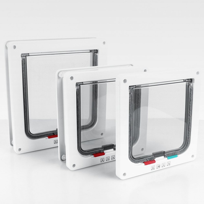 Extra Large Cat Door for Indoor and Outdoor Doors, Lockable
