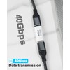 Duttek 40Gbps USB-C Relay Adapter, PD140W USB Type C Female